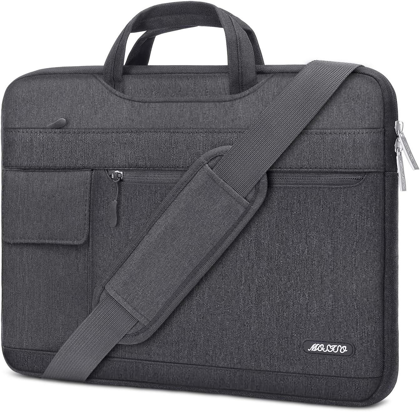 – Laptop Shoulder Bag Compatible with MacBook Air 13 inch M2 A2681 M1 A2337 A2179 A1932/Pro 13 M2 M1 A2338 A2251 A2289 A2159 A1989 A1706 A1708, Polyester Flapover Briefcase Sleeve Case,Space Gray