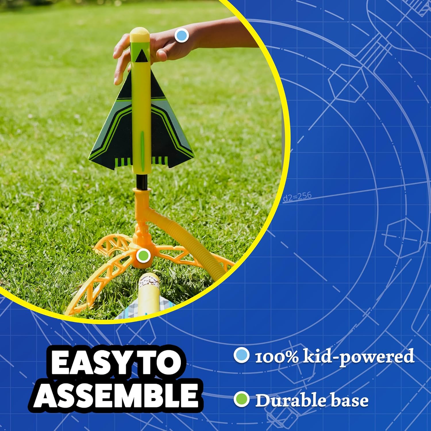 Stomp Rocket Stunt Airplane Refill, Looper Plane Launcher Toy for Kids - Airplane Toy Soars Over 100 Feet - Fun Outdoor Toys & Gift for Boys or Girls. - Image 5