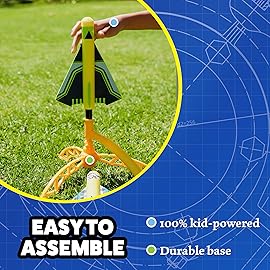 Stomp Rocket Stunt Airplane Refill - Looper Plane Launcher for Kids - Airplane Soars Over 100 Feet - Fun Outdoor Toys & Gift for Boys or Girls