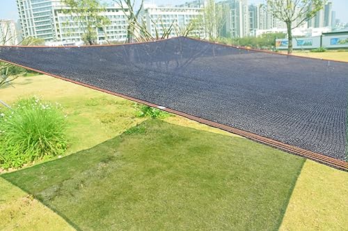 Miniatura 2 de JINHANYU Tela de sombra negra con ojales, lona de malla duradera con borde sellado para cubrir plantas, invernadero, gallinero, perrera de granero