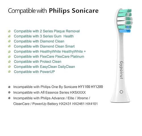 Miniatura 9 de Cabezales de repuesto para cepillos de dientes compatibles con cabezales de repuesto Philips Sonicare, cabezal de cepillo eléctrico para 4100 5100