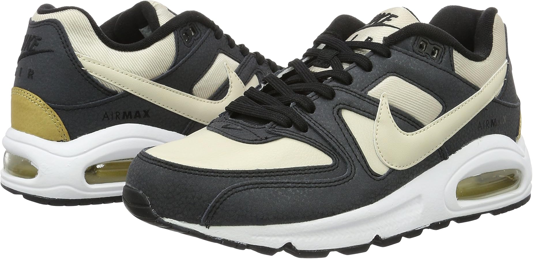 Nike Womens Air Max Command PRM Trainers 718896 Sneakers Shoes (UK 3 US 5.5 EU 36, Oatmeal Black 101) | Road Running - Amazon.com