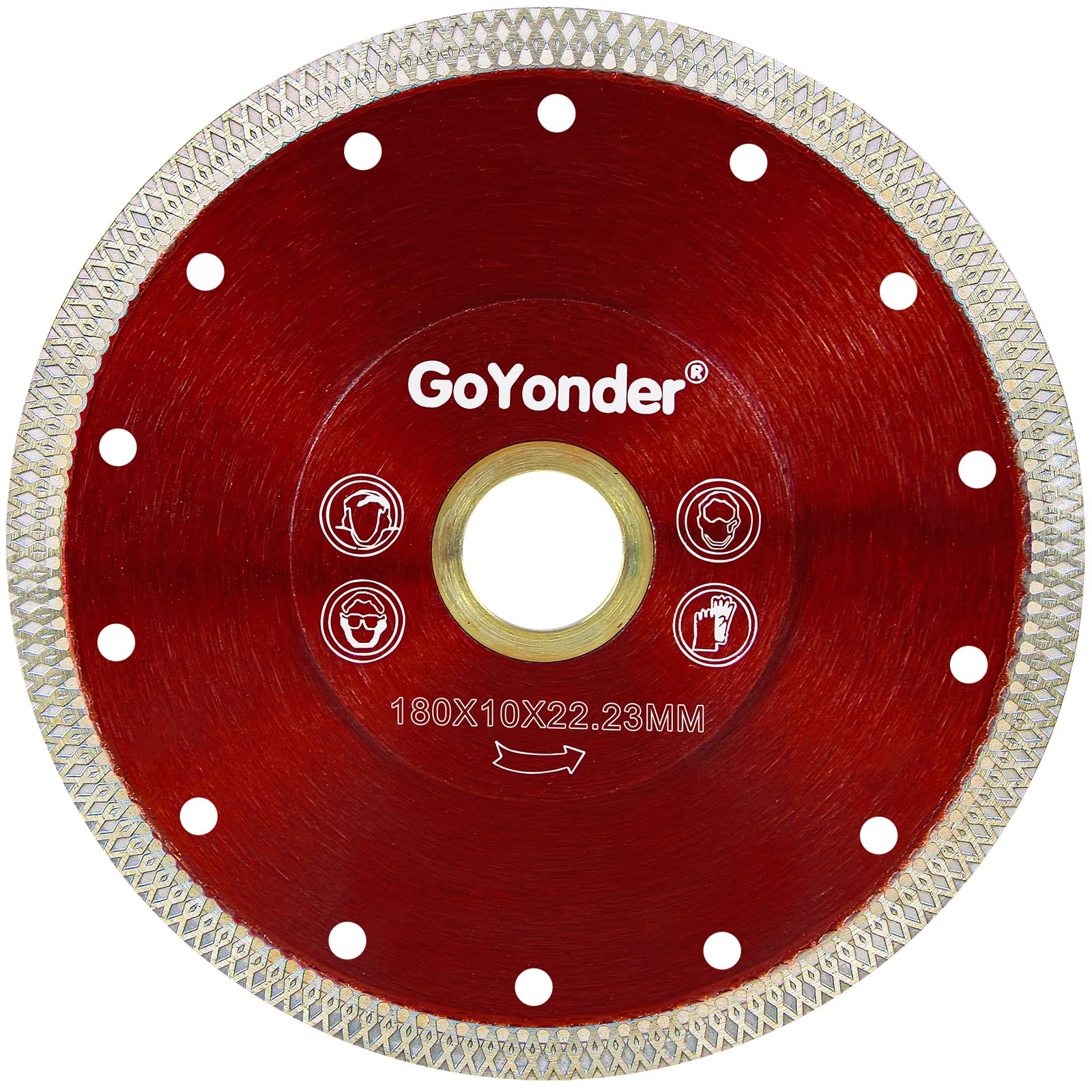 Disque de coupe pour carrelage GoYonder 180 mm idéal rénovation cuisine et bain