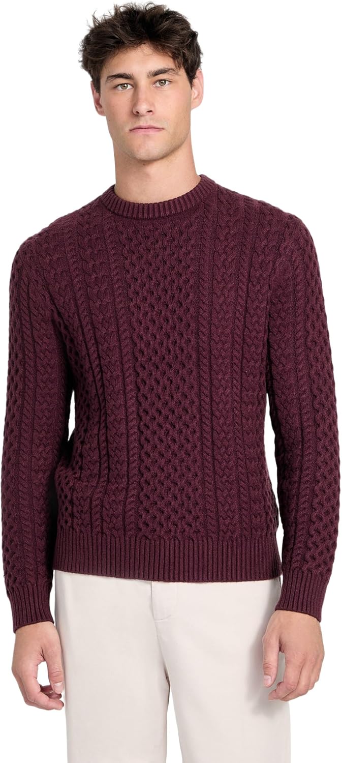 Eco Nathan Mixed Cable-Knit Sweater