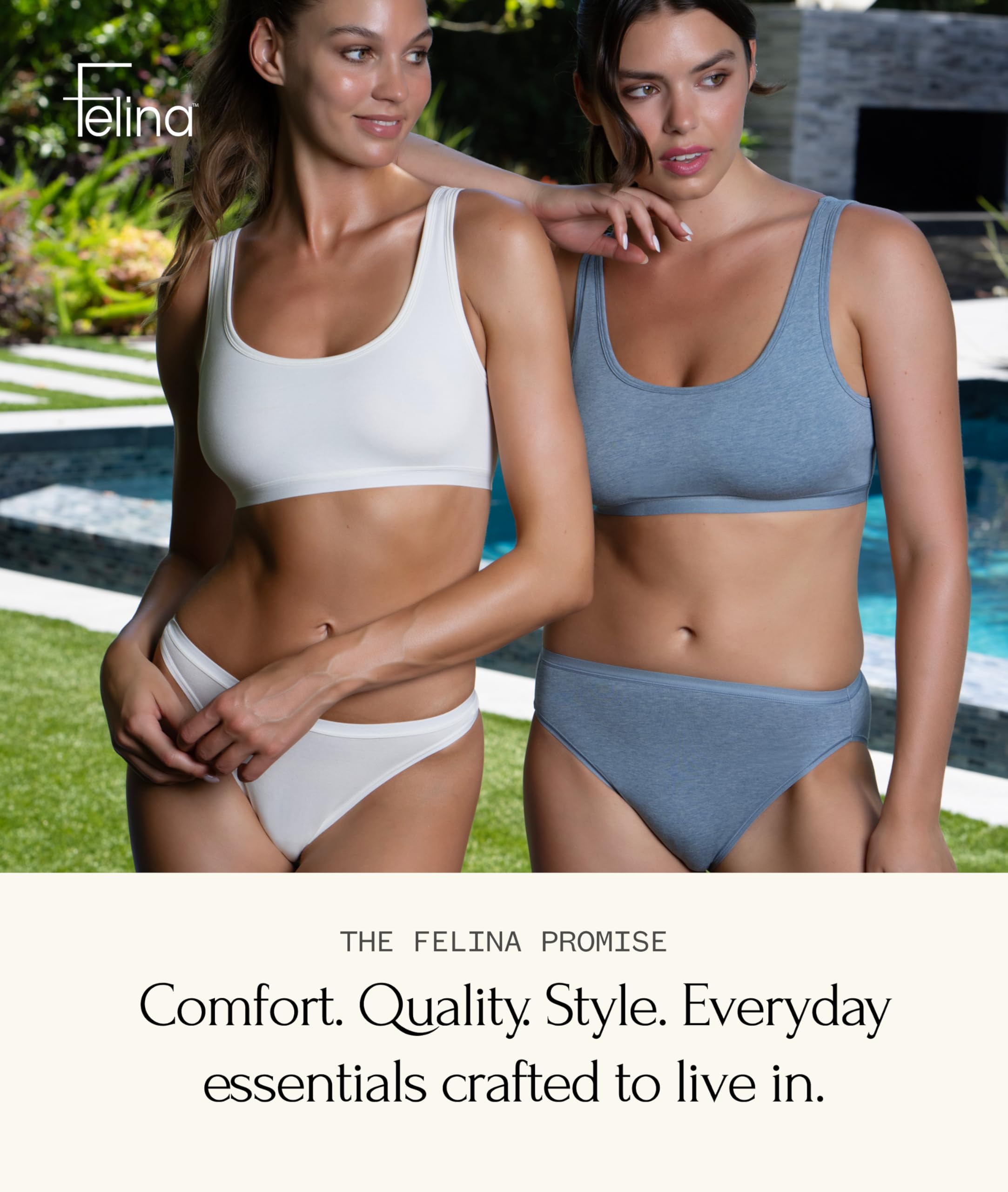 Bikini elástico de algodón orgánico, paquete de 6