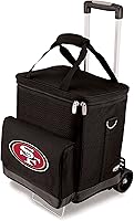 Vista 1 de Picnic TIME NFL Unisex-Adult NFL Cellar 6-Bottle Wine Carrier & Cooler Tote with Trolley
