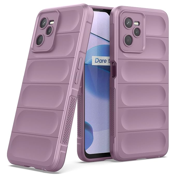 Amazon Brand - Solimo Back Case Cover for Realme C35 / Realme Narzo 50A Prime | Compatible for Realme C35 / Realme Narzo 50A Prime Back Case Cover | Matte Soft Case| Lavender - Silicone