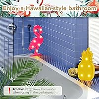 Vista 7 de AceList Luau - Decoraciones para fiestas, flamencos, piña, tropical, hawaiano, suministros de fiesta, decoración de cumpleaños para pared, mesa