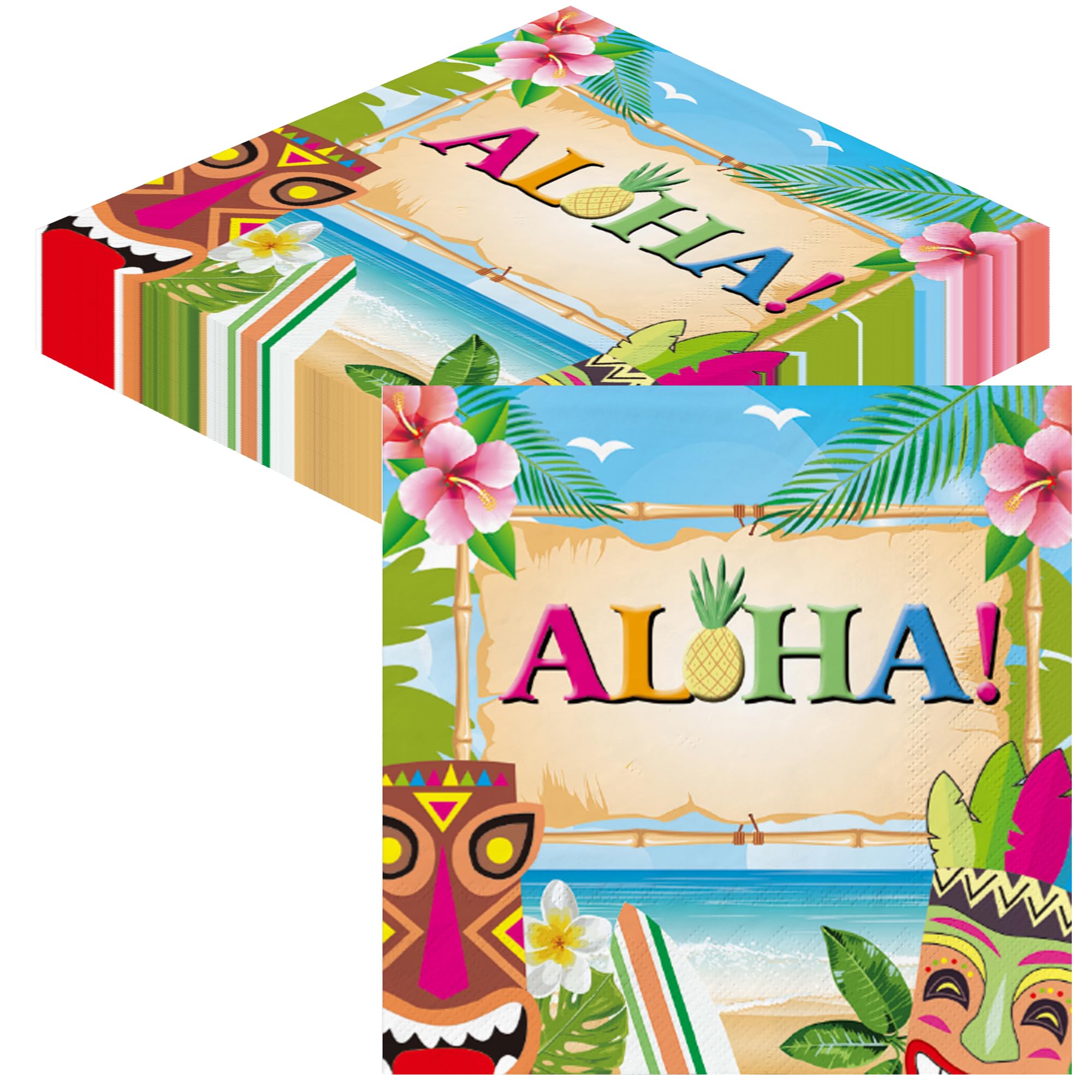 20 Tropische Papierservietten – Frucht-Design, 33x33 Cm, Für Sommerpartys Und Deko