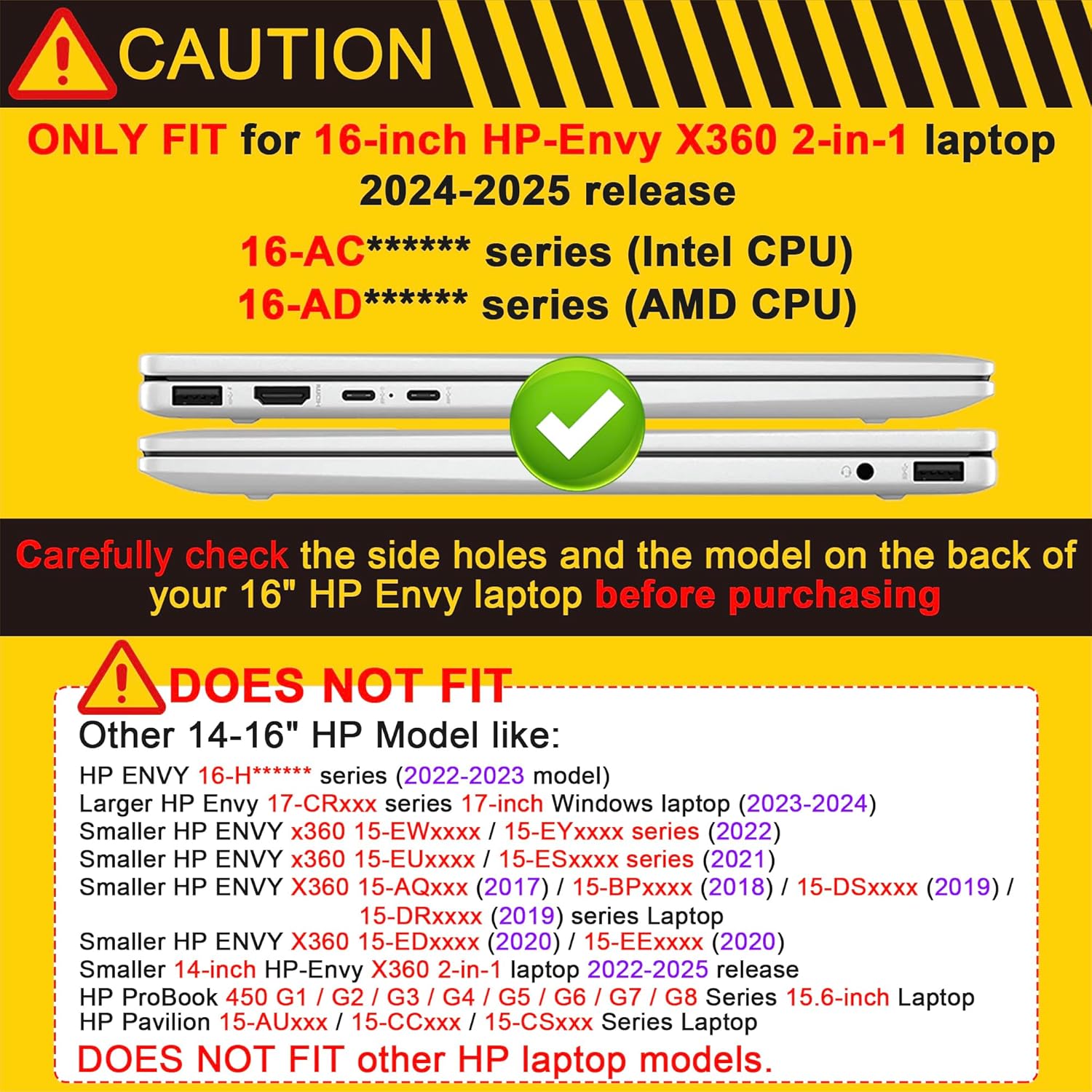Premium Crystal Clear Case for HP Envy x360 16-inch 2-in-1 Laptop 2024 Release, Creative Patterns Ultra-Slim Lightweight Scratch-Resistant Hard Shell with Professional Protection, Cherry Blossoms - Image 2