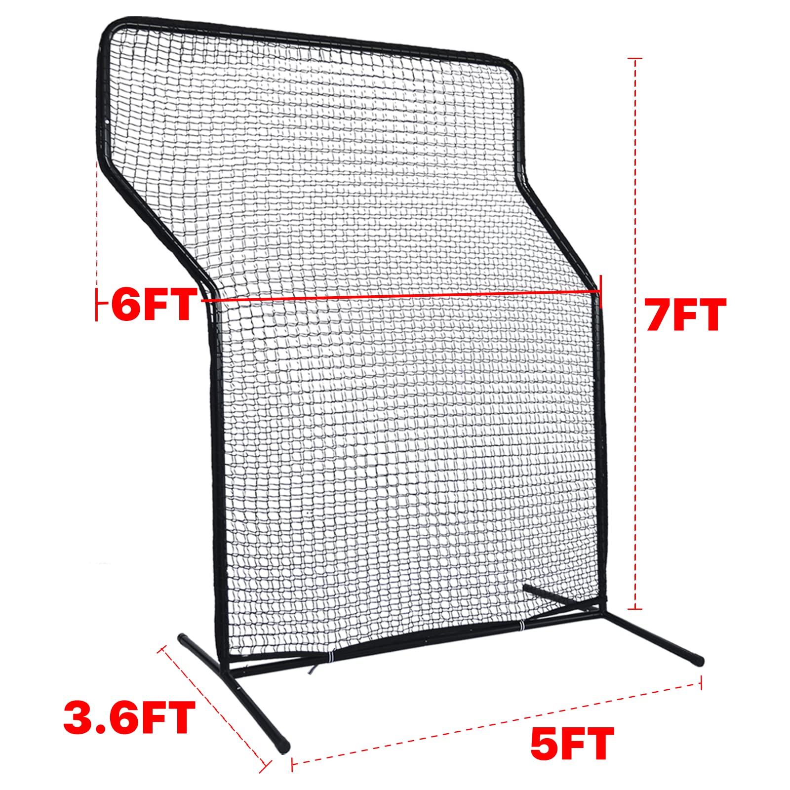 Z-Screen Baseball Pitching Screen – 5x7 FT Portable Net For Batting Practice, Backyard, Field