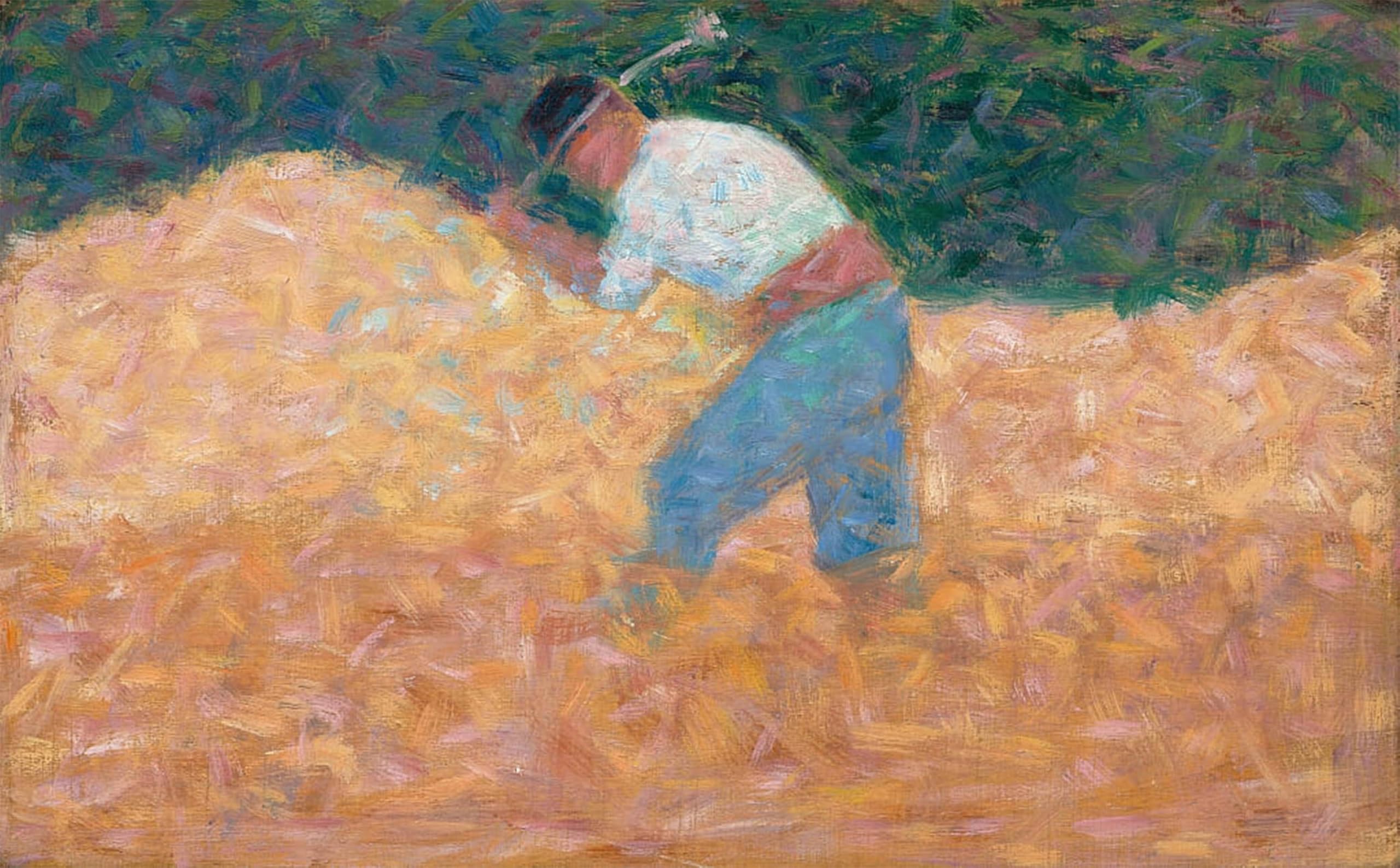 Posteriik No Frame Vintage Art Print Images Pictures Print The Stone Breaker By Georges Pierre Seurat Modern Colour Posters For Office Home Decor 60X90cm