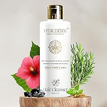 VEDICDERM Plasma Bamboo Charcoal Shampoo 200ml | Clinically Proven For Scalp Psoriasis, Dandruff & Sensitivity | Relieves Itching, Flaking & Dryness | SLS, Paraben & Irritants Free|Daily Hair Cleanser