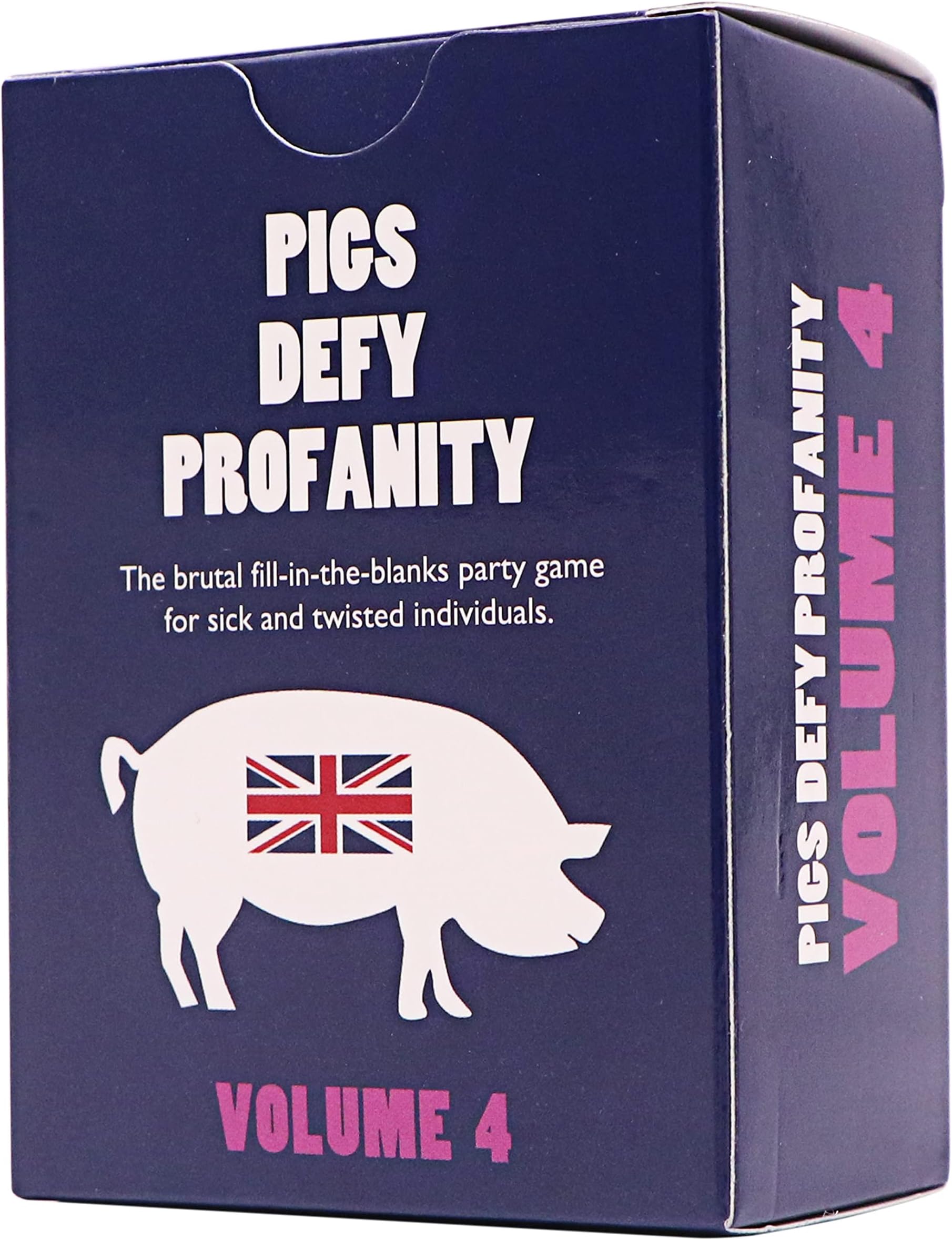 Pigs Defy Profanity : Volume 4 - The Brutal UK Card Game Expansion Pack Play Against Friends