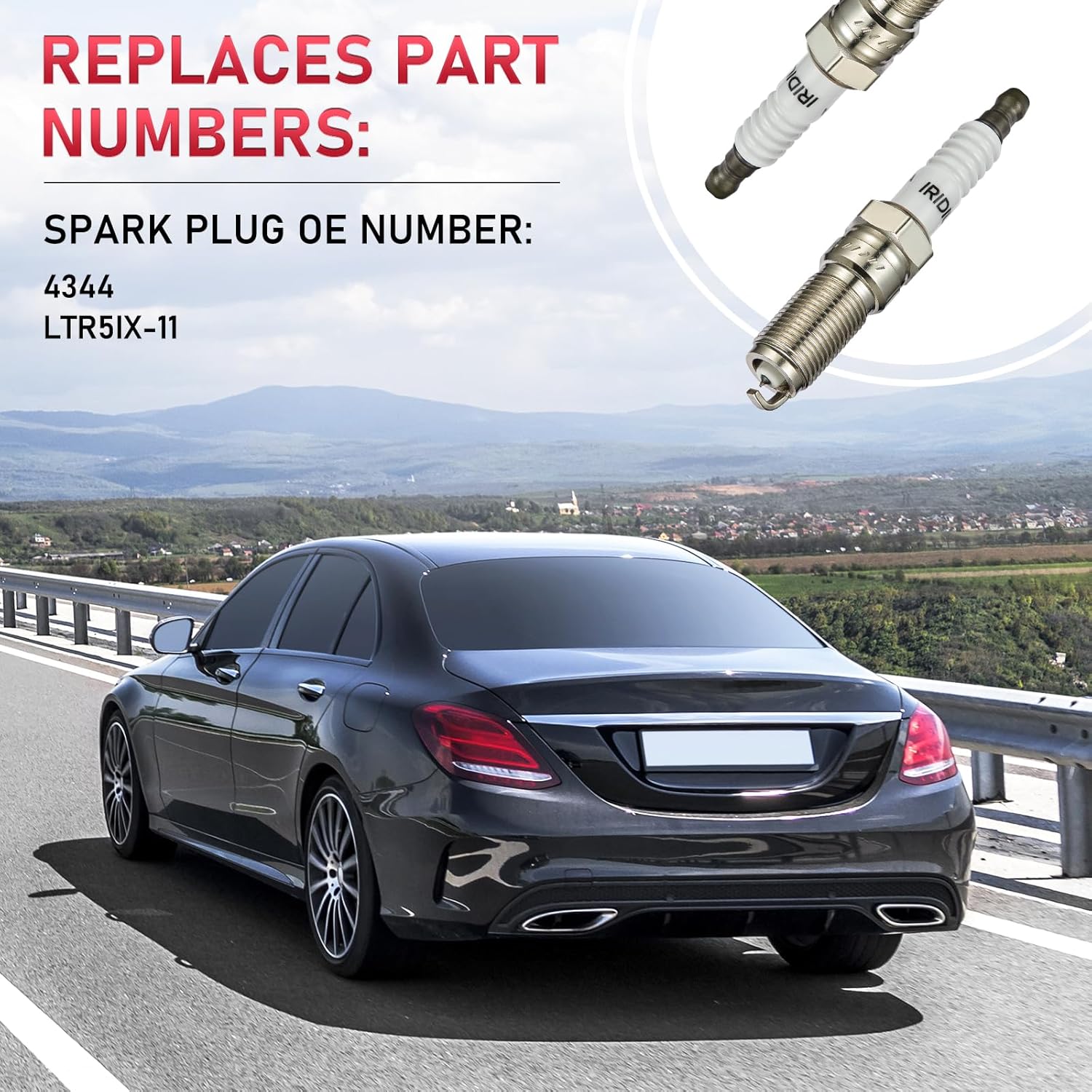 ACDelco R44LTS - Bujía Profesional Convencional Para Coche Gasolina Con Llave (8 Unidades