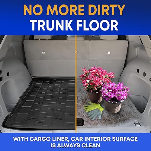 Miniatura 4 de Forro de carga prémium para Jeep Grand Cherokee 2011-2021 – 100% de protección, tapete de maletero de automóvil de ajuste personalizado, tapete de