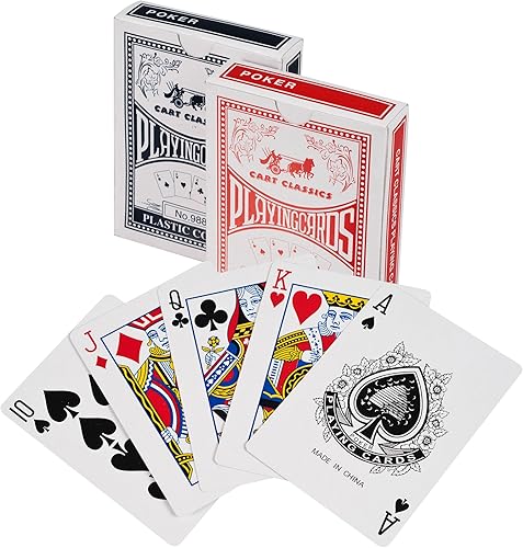 Miniatura 4 de Juego de fichas de póquer para Texas Holdem, Blackjack, juego con estuche de transporte, tarjetas, botones y 500 fichas de casino estilo dados (0.41