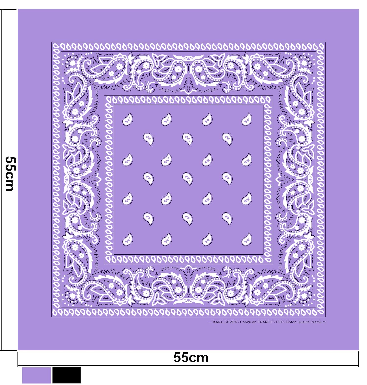 Karl Loven EL BANDANA - Estampado Paisley - 100% Algodón - Máximo grosor - 20 Colores Exclusivos — view 2