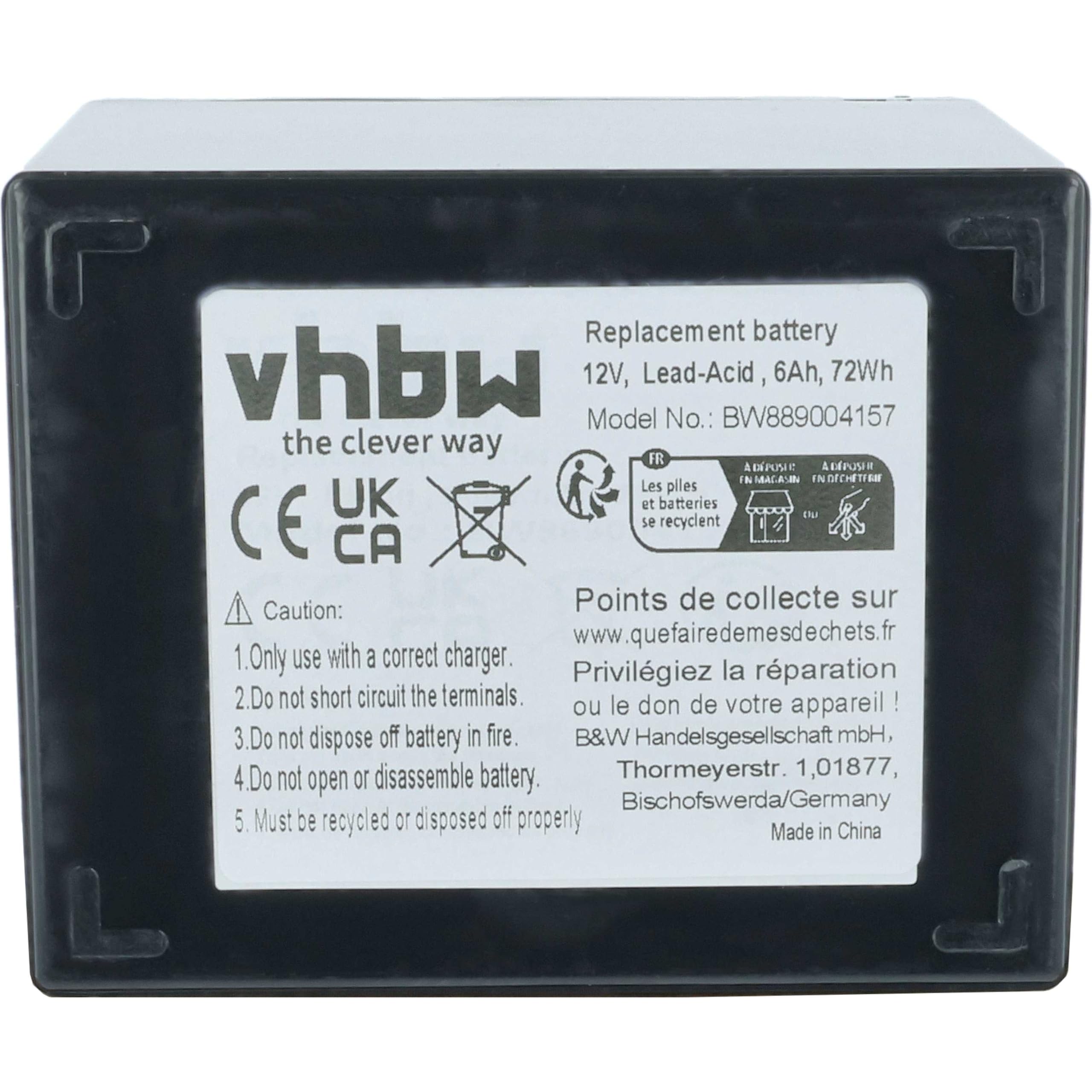 vhbw Batterie de Bord pour Caravane