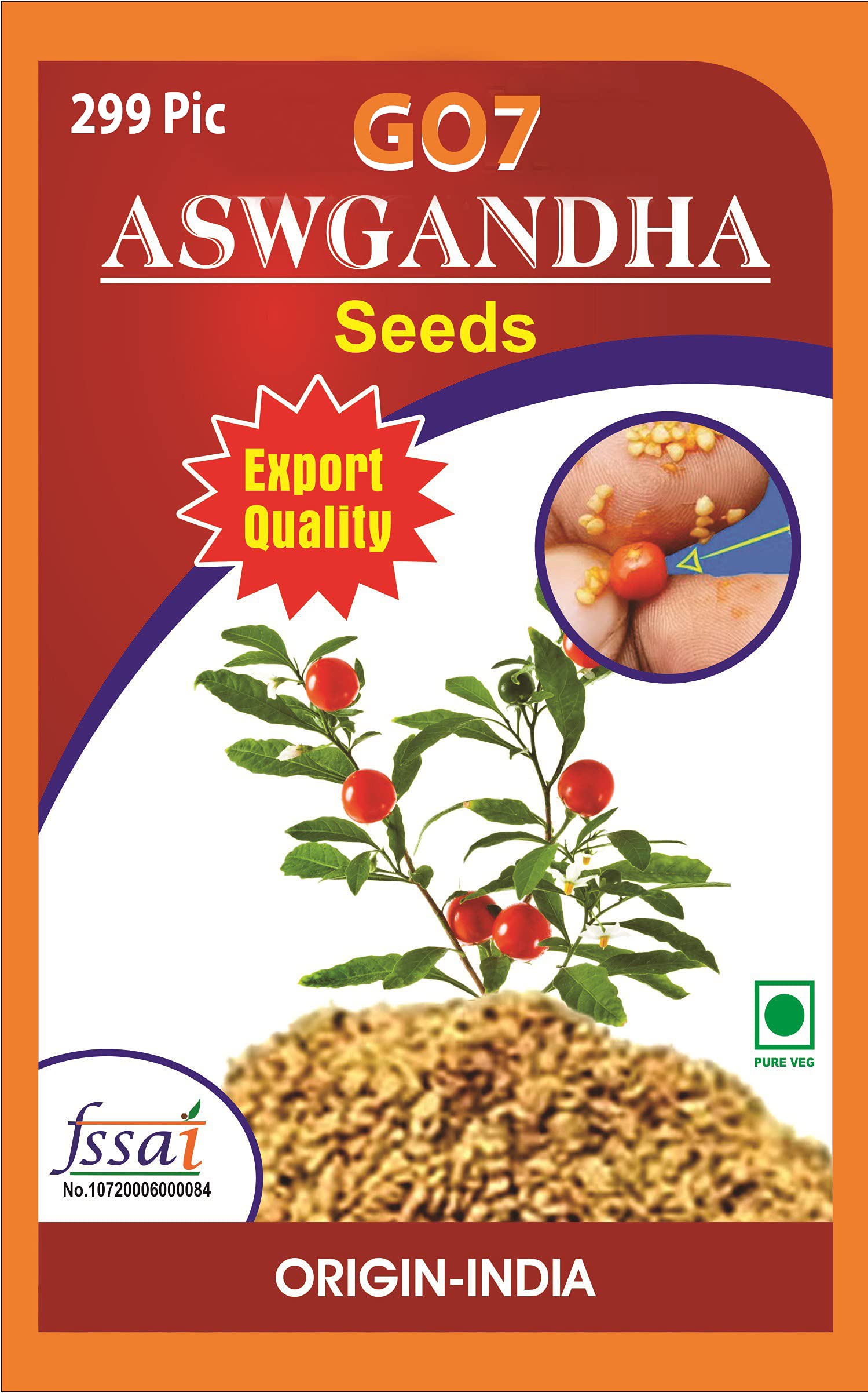 GO7 Ashwagandha Seeds for Farming, Indian Ginseng Plant Seed, Seed for Planting, Indian Ginseng Plant Seed ( 299 Pic ) (B09HP3T65K) Amazon Price History, Amazon Price Tracker