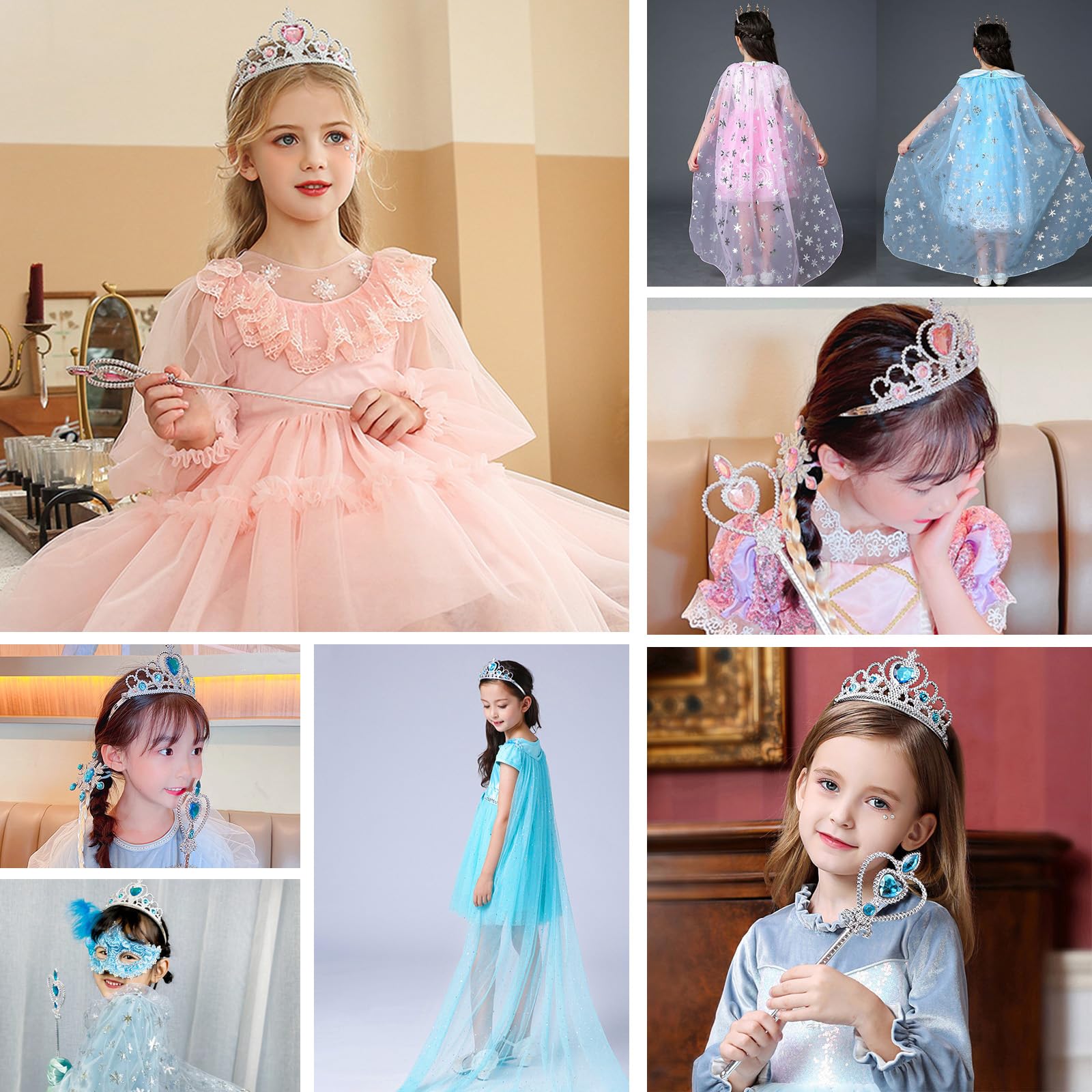 Amazon.co.jp: Set of 5 Tiara Accessories Party Princess Tiara Kids