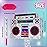 WERNNSAI Music Player Piata - 80s and 90s Theme Party Decorations Piata Bundle with Blindfold and Bat Music Piata for Adults Kids Birthday Hip Hop Theme Party(12.5 x 16.5 x 3)