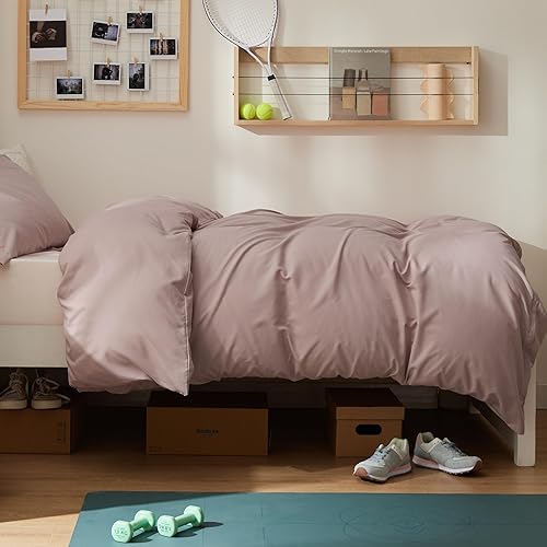 Vista 463 de Bedsure - Juego de funda de edredón de tamaño matrimonial, ropa de cama suave con doble cepillado, 1 funda de edredón (80 x 90 pulgadas) y 2 fundas