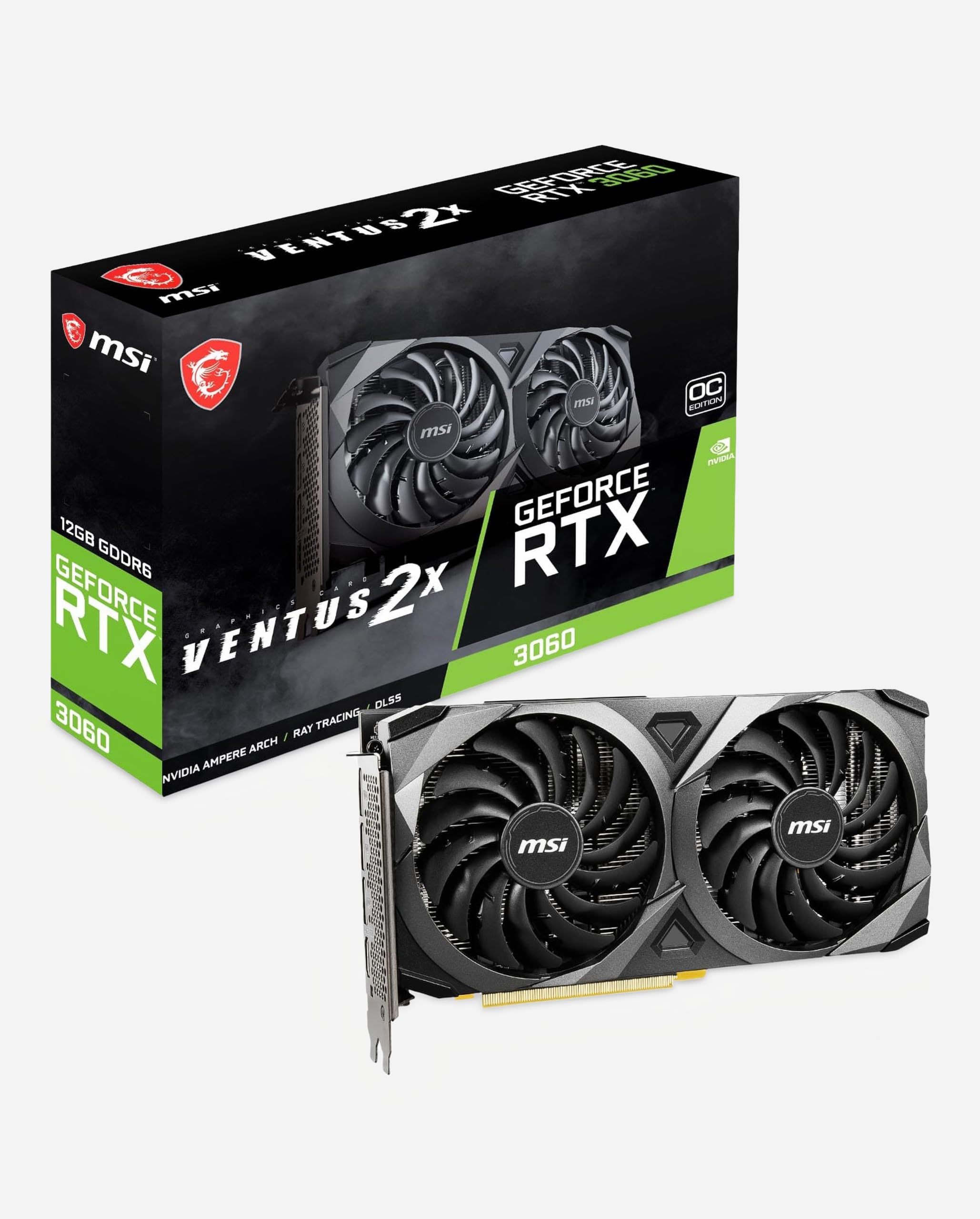 Amazon.com: msi Gaming GeForce RTX 3060 Ventus 2X 12G OC V1
