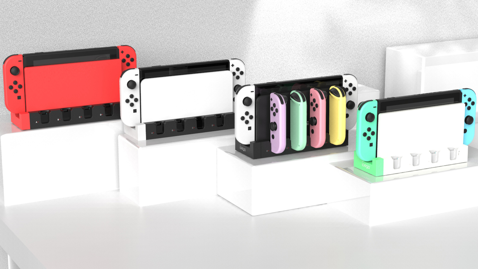 Amazon.co.jp: ipega Switch Joy-Con 充電器 4台同時充電 一体型