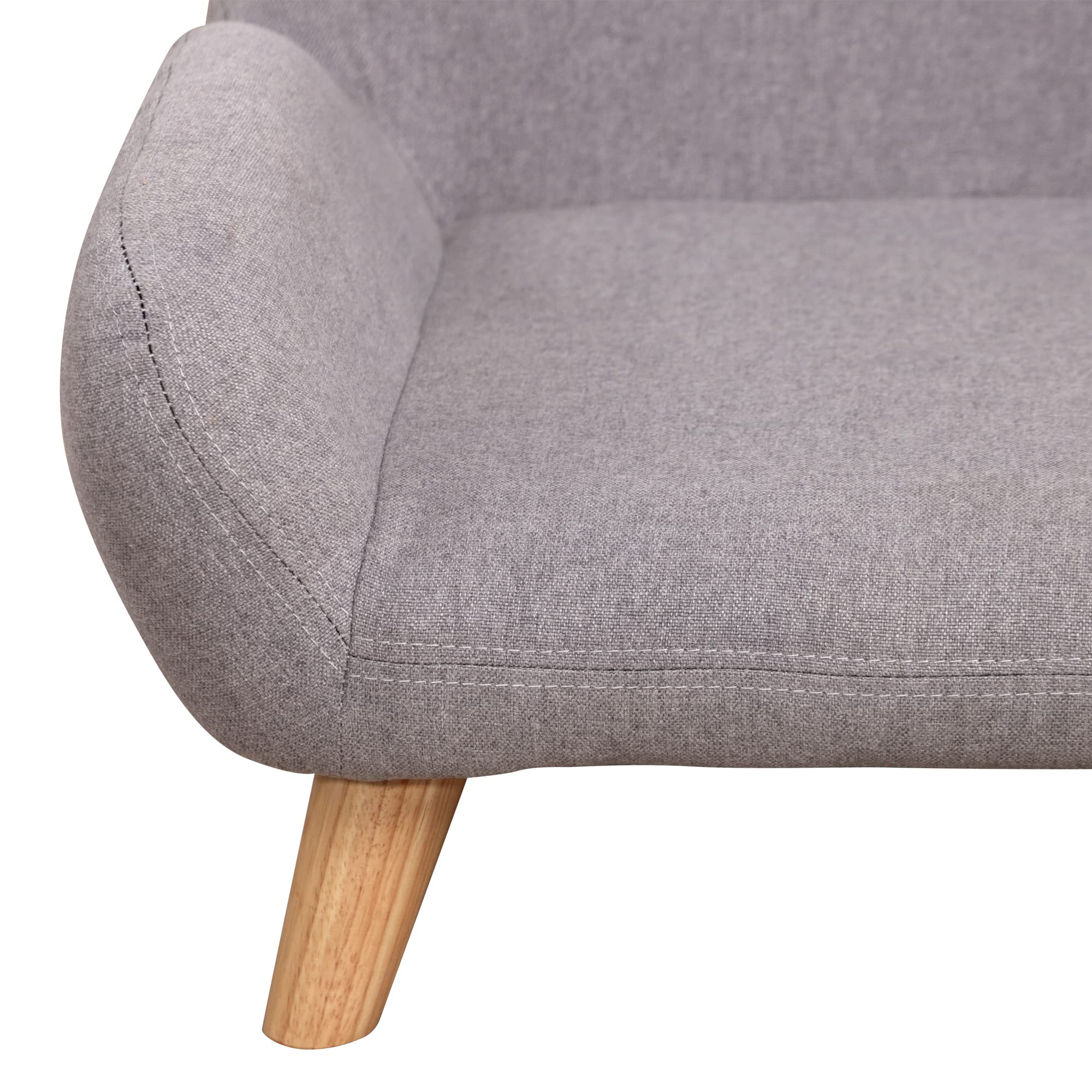PawHut Canapé pour Chien canapé pour Animal de Compagnie Style scandinave Pieds effilés en Bois revêtement Tissu 72 x 44 x 31 cm - Gris
