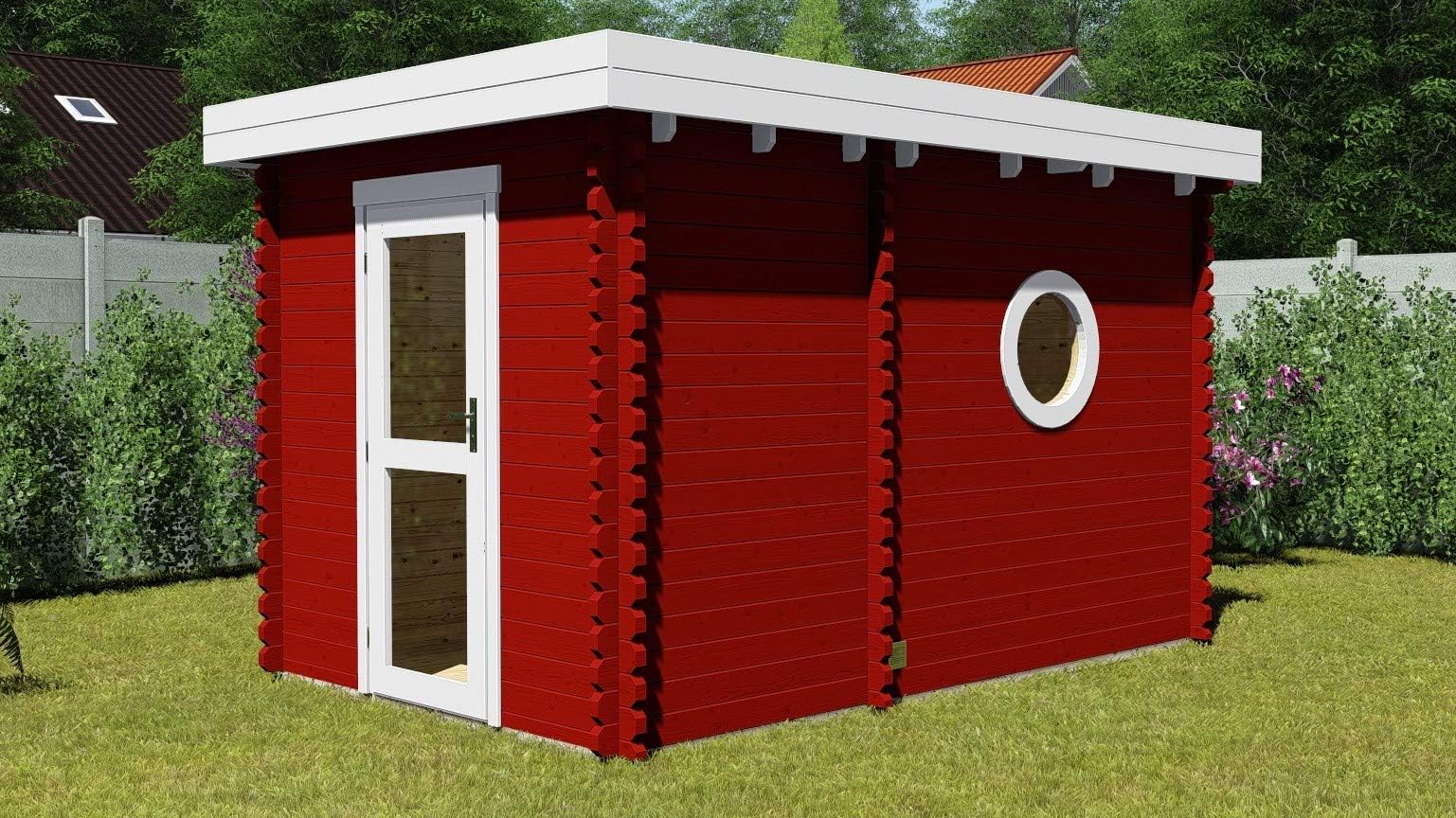 AL timber Ltd Outdoor Wooden Garden Sauna 45mm 3.6mx2.4m