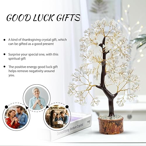 Miniatura 10 de PYOR Cristales de amatista, árbol artificial, árboles de dinero, cristales y piedras, decoración de escritorio para mujer, decoración de Feng Shui,