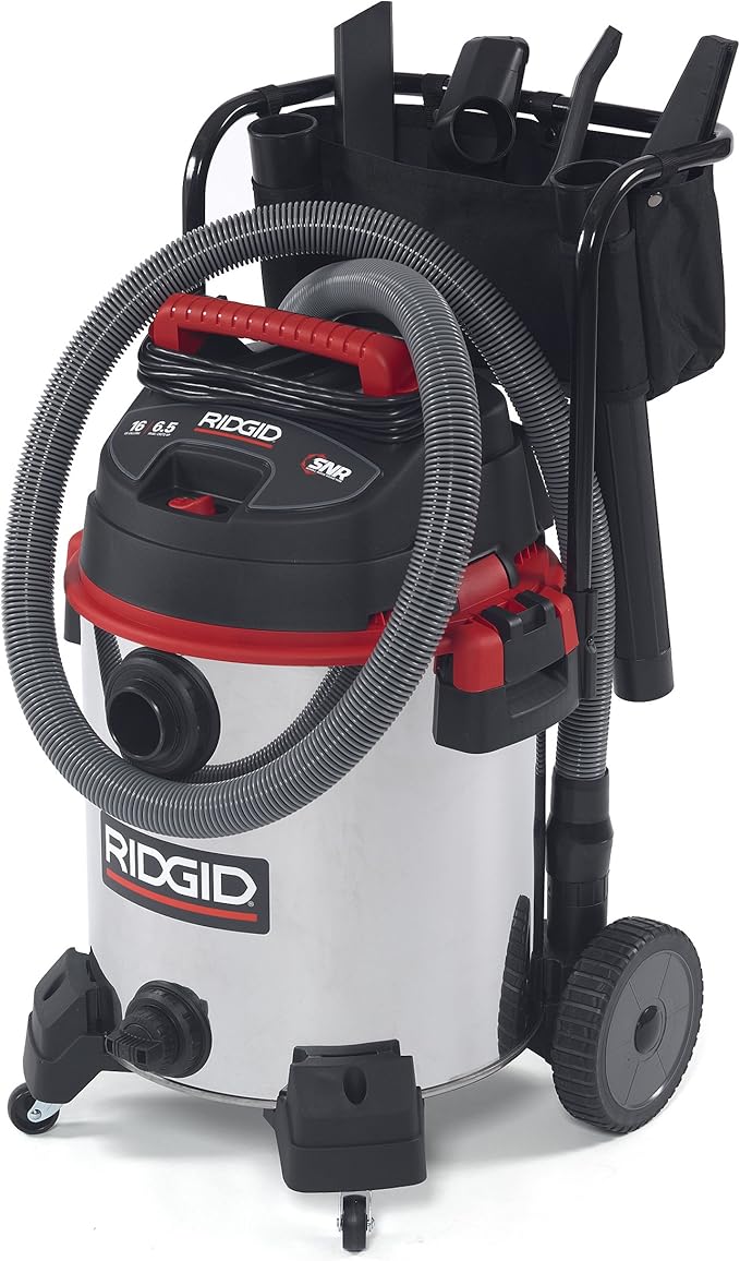 Aspiradora Tambor 16 Galones 6.5 HP 1440W Enchufable miniatura 11