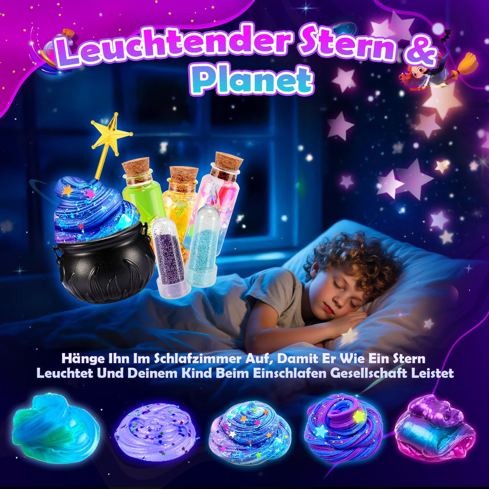 iKidiki Schleim Kinder, Geschenk Mädchen 6 7 8 9 10 11 12 Jahre Schleim Selber Machen Set Junge 6-12 Jahre Geschenkideen Slime Set Spielzeug ab 6-12 Jahre Jungen Geburtstagsgeschenk für Mädchen