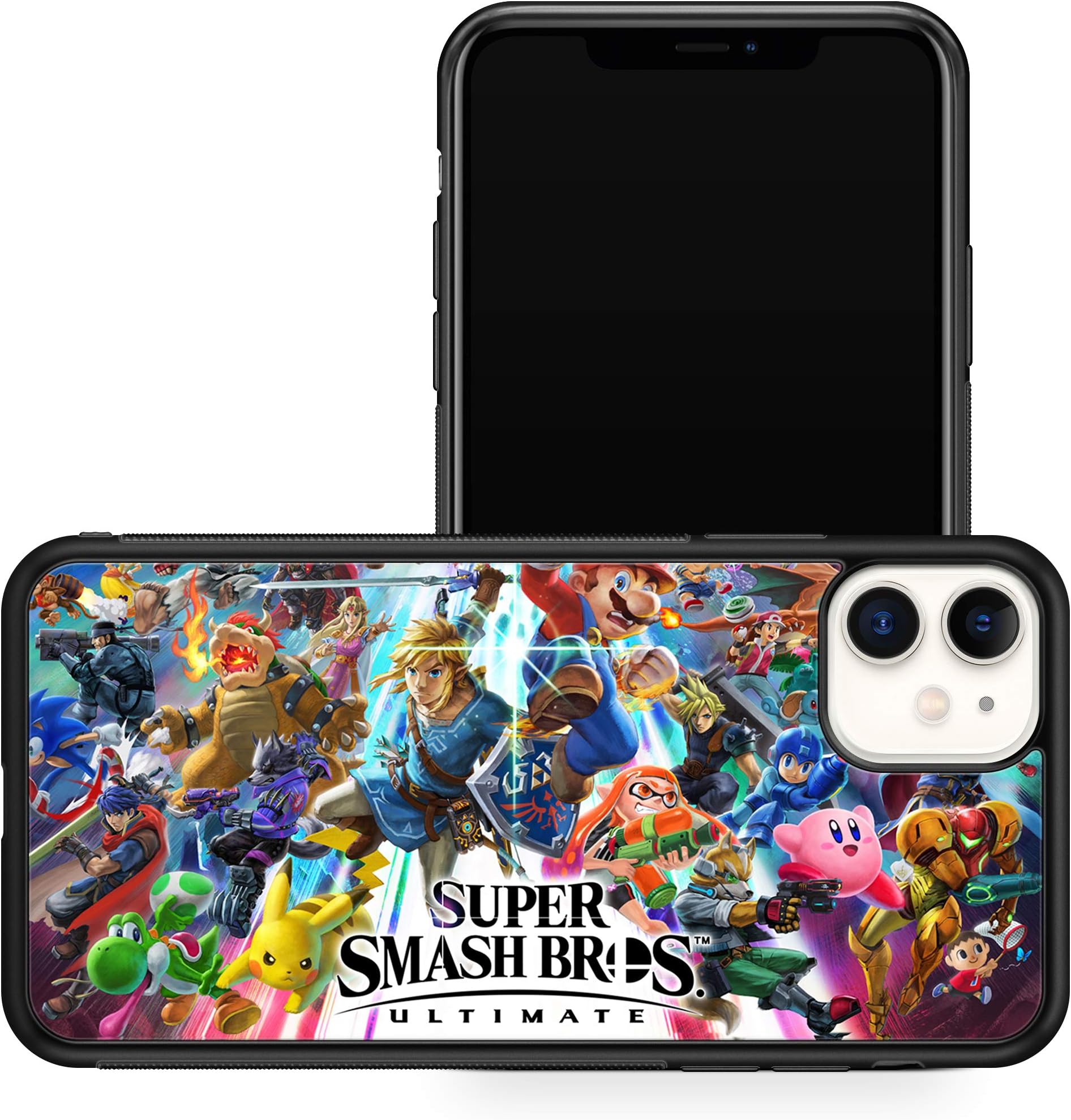 Video Games Bumper Phone Case Compatible with iPhone 11 (Smash BROS Ultimate)