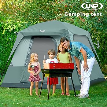 【新品未使用】UNP キャンプテント 大人3〜4人用 unpaume UNPキャンプテント 3人 4人用 簡単設営 ドーム型