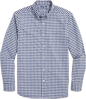 vineyard vines Mens Gingham On-The-go Nylon Shirt