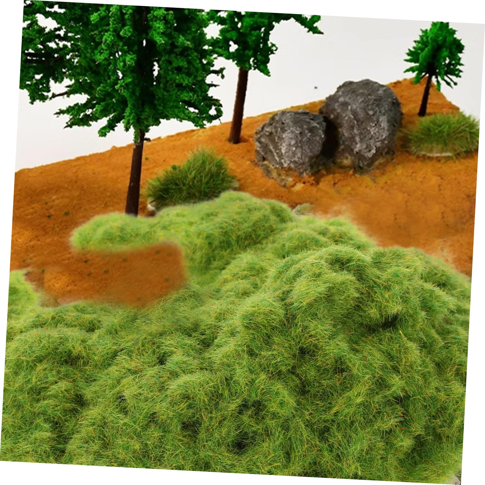 VICASKY 18 Stck. Teiliges Static Grass für Modellbau Streugras und Grasmatten Realistisches Miniatur Landschaftsmaterial für Dioramen Modelleisenbahn Sandtisch und DIY Bastelprojekte