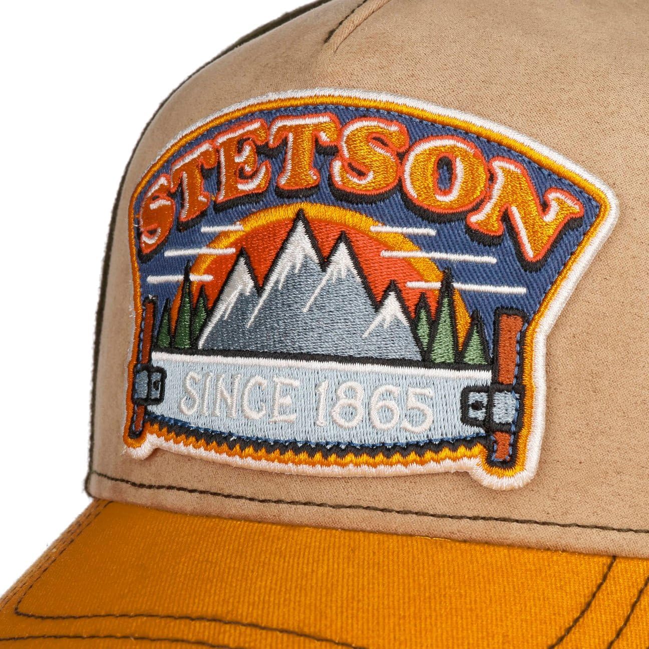 Stetson Hacksaw Trucker Cap 5 Panel Snapback Unisex Summer Winter