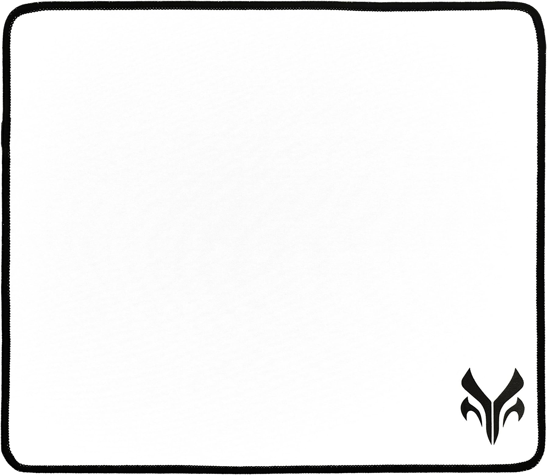 Lykantech Large Gaming Mouse Pad (White) | Stitched Anti-Fray Edges, Water Resistant, Rubber Grip Bottom [14x12x.2 in.]