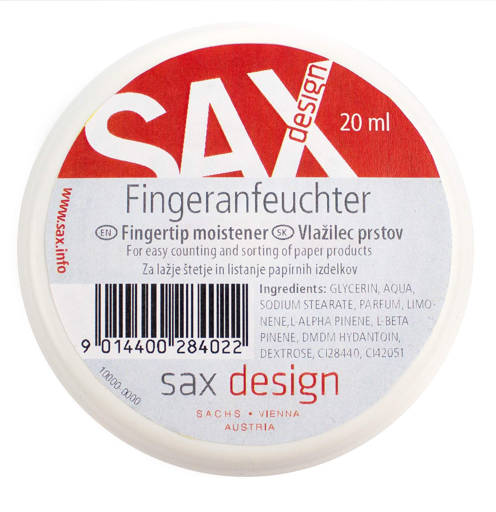 SAX hidratante de dedos 20ml con fragancia a menta