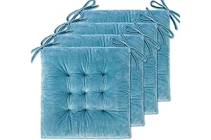 WONDER MIRACLE 4-Pack Velvet Chair Cushions for Enhanced Comfort and Style