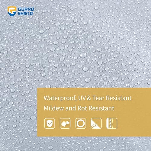 Miniatura 3 de GUARD SHIELD - Lona plateada impermeable de 15 x 15 pies, cubierta de lona de polietileno, multiusos, de resistencia media, de 7 mil