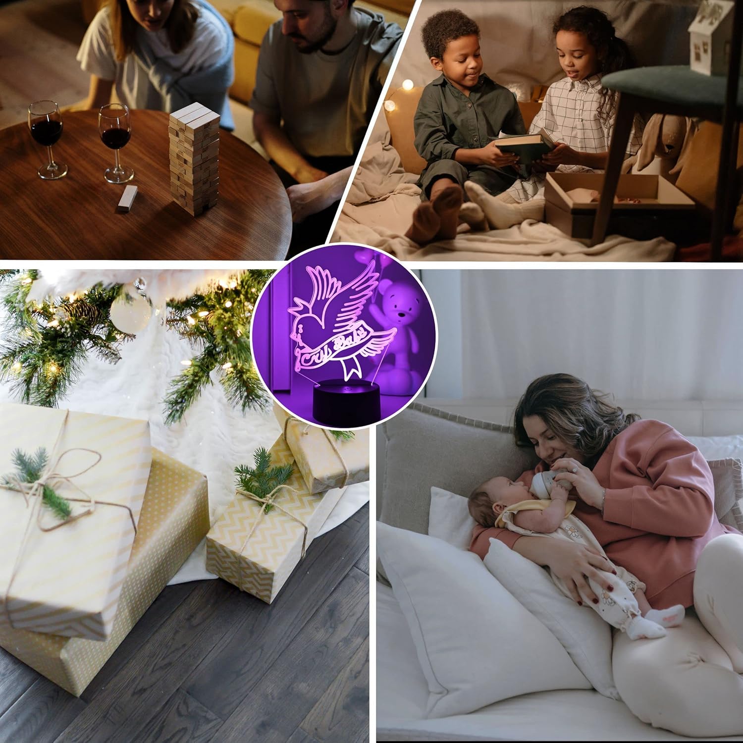 3D Night Light Rapper Lil Peep Led for Home Decoration Gift for Fans Bedroom Decor Light Led Sensor Color Changing Work Desk Lamp-Remote Control