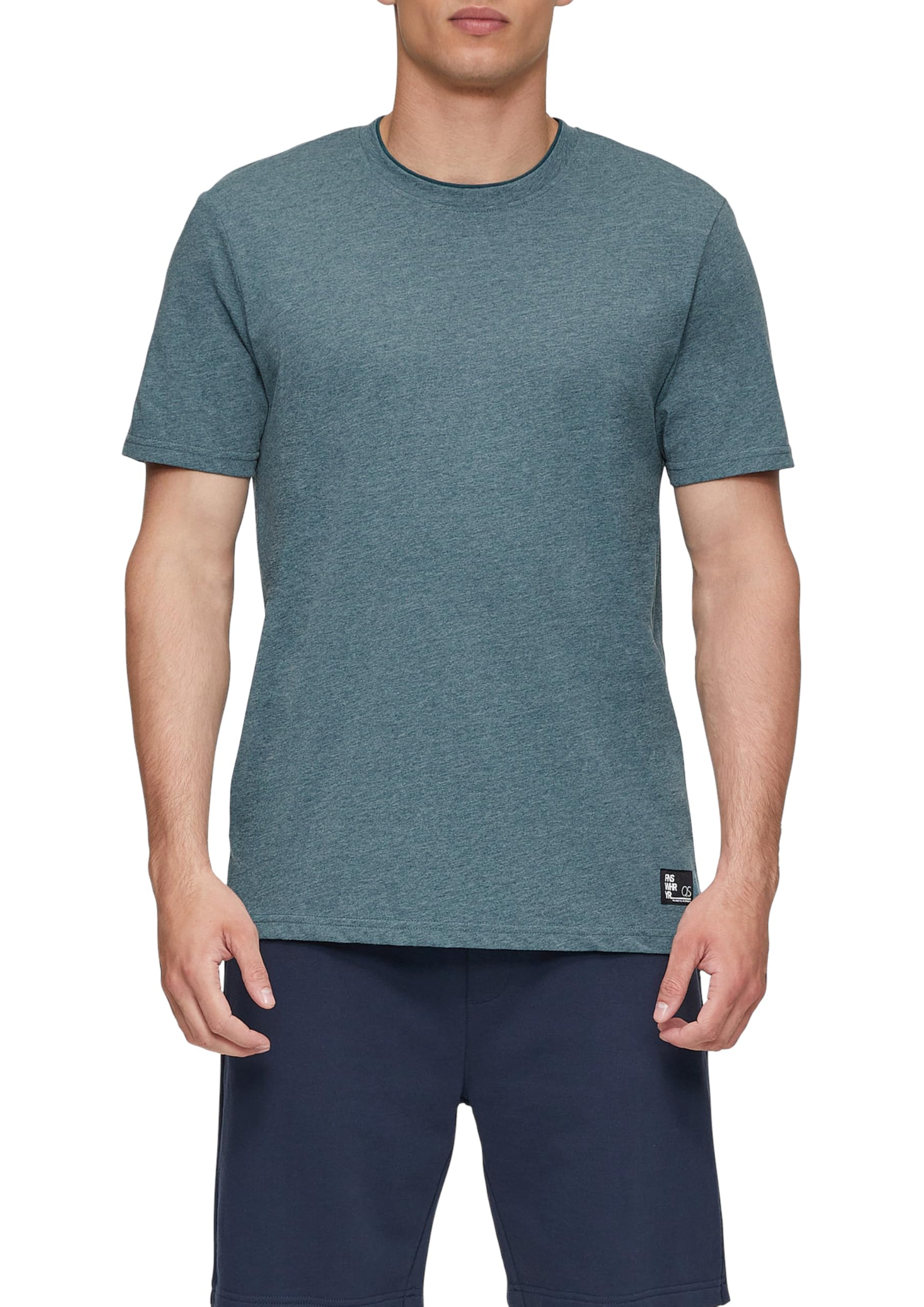 QS Men's 2146197 T-Shirt, Petrol 67w0, S
