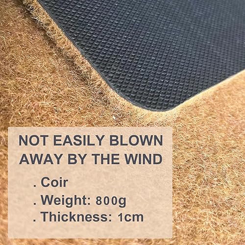 Miniatura 5 de Jec&Smis Tapete de bienvenida Check Ya Energy para puerta de entrada del hogar, divertido tapete de 30 x 18 pulgadas, 0.394 in de grosor, tapetes