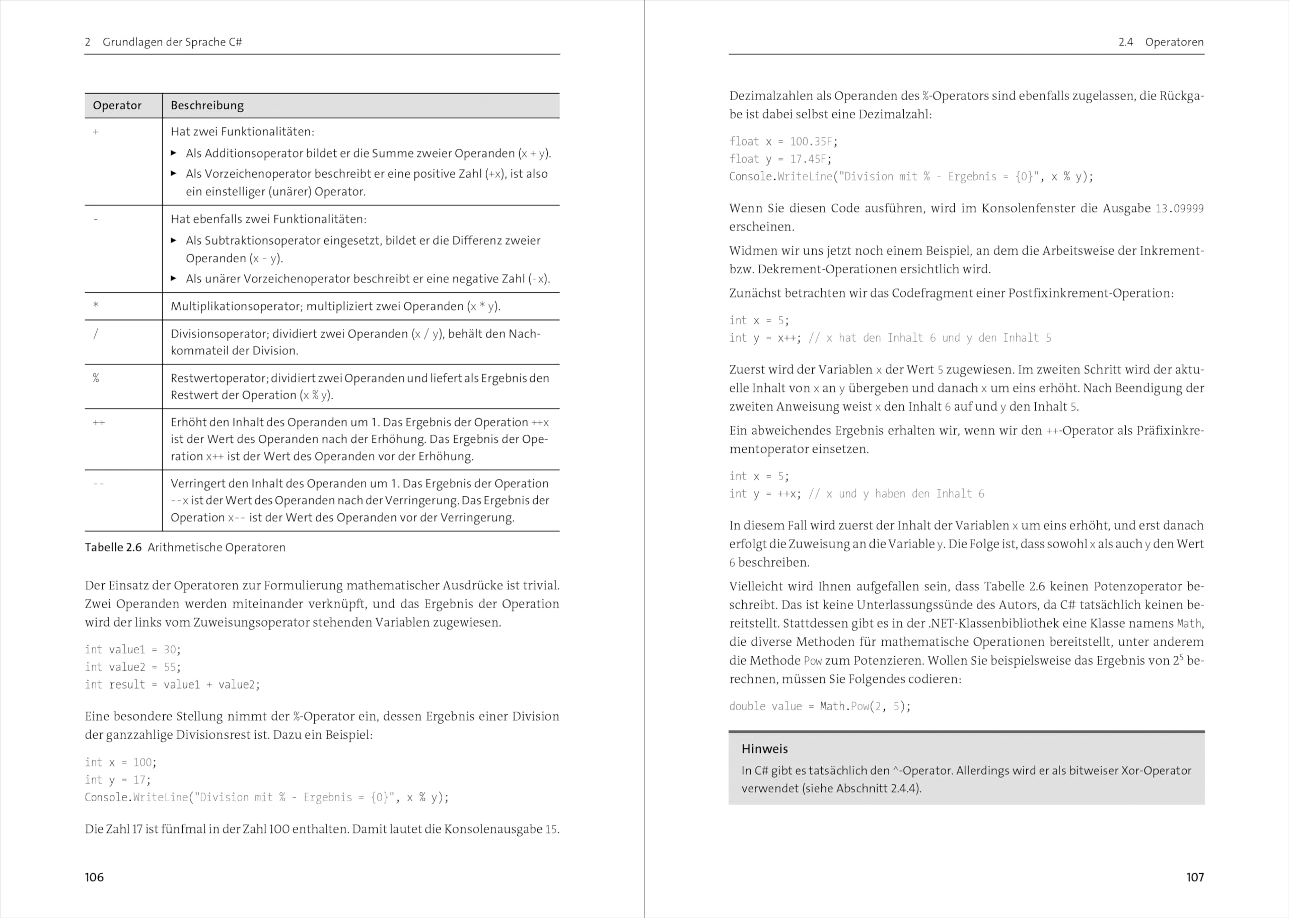 C# mit .NET: Das umfassende Handbuch zu Sprachgrundlagen, Programmiertechniken und .NET-Technologien