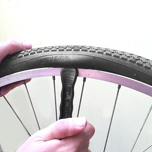 Miniatura 5 de Palanca para neumático de bicicleta Palanca premium de plástico endurecido para reparar llanta de bicicleta debe tener kit de herramientas para