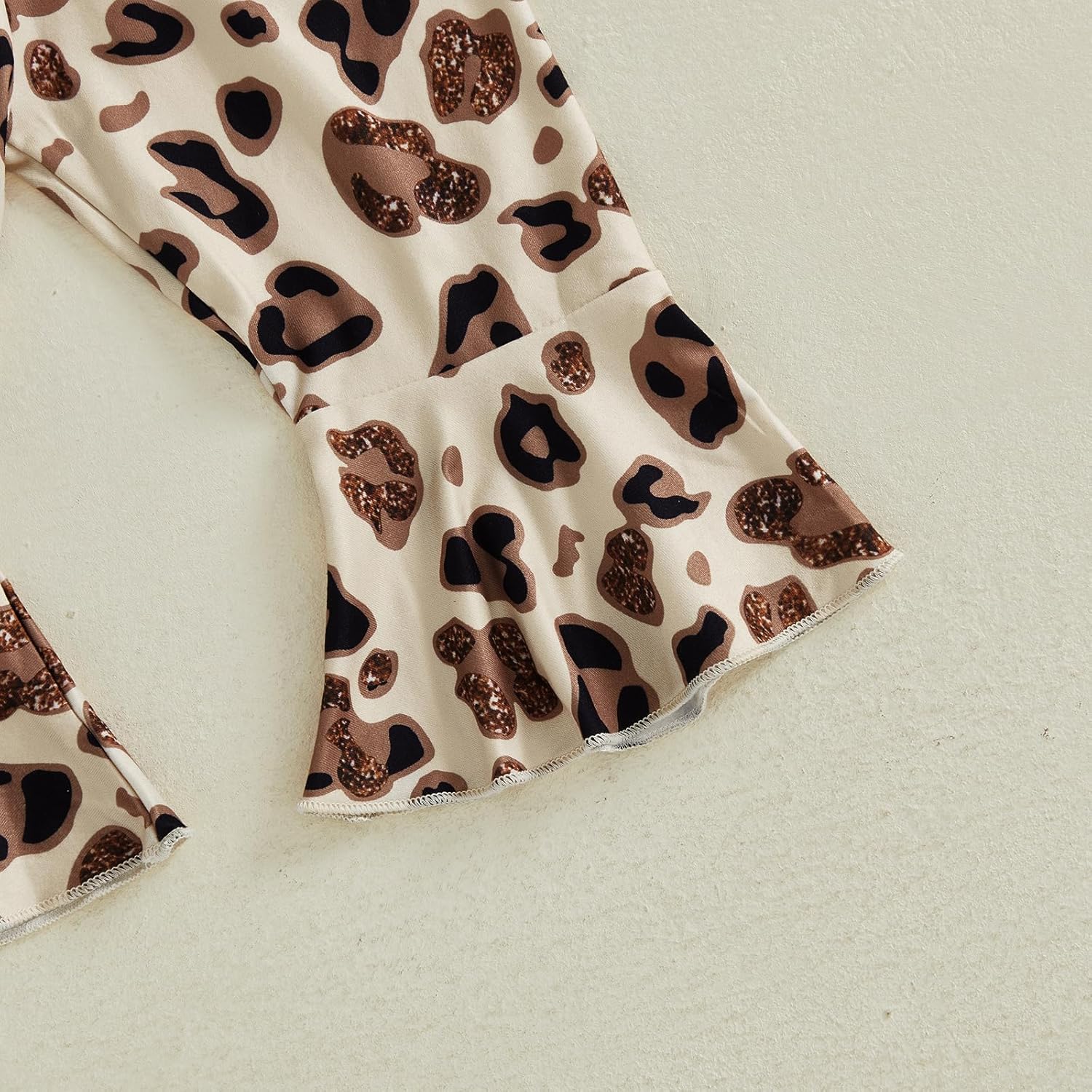 fhutpw Newborn Baby Girl Clothes Infant Rib Frill Long Sleeve Romper Flared Pants Headband Set 3pcs Fall Winter Outfits - Image 7