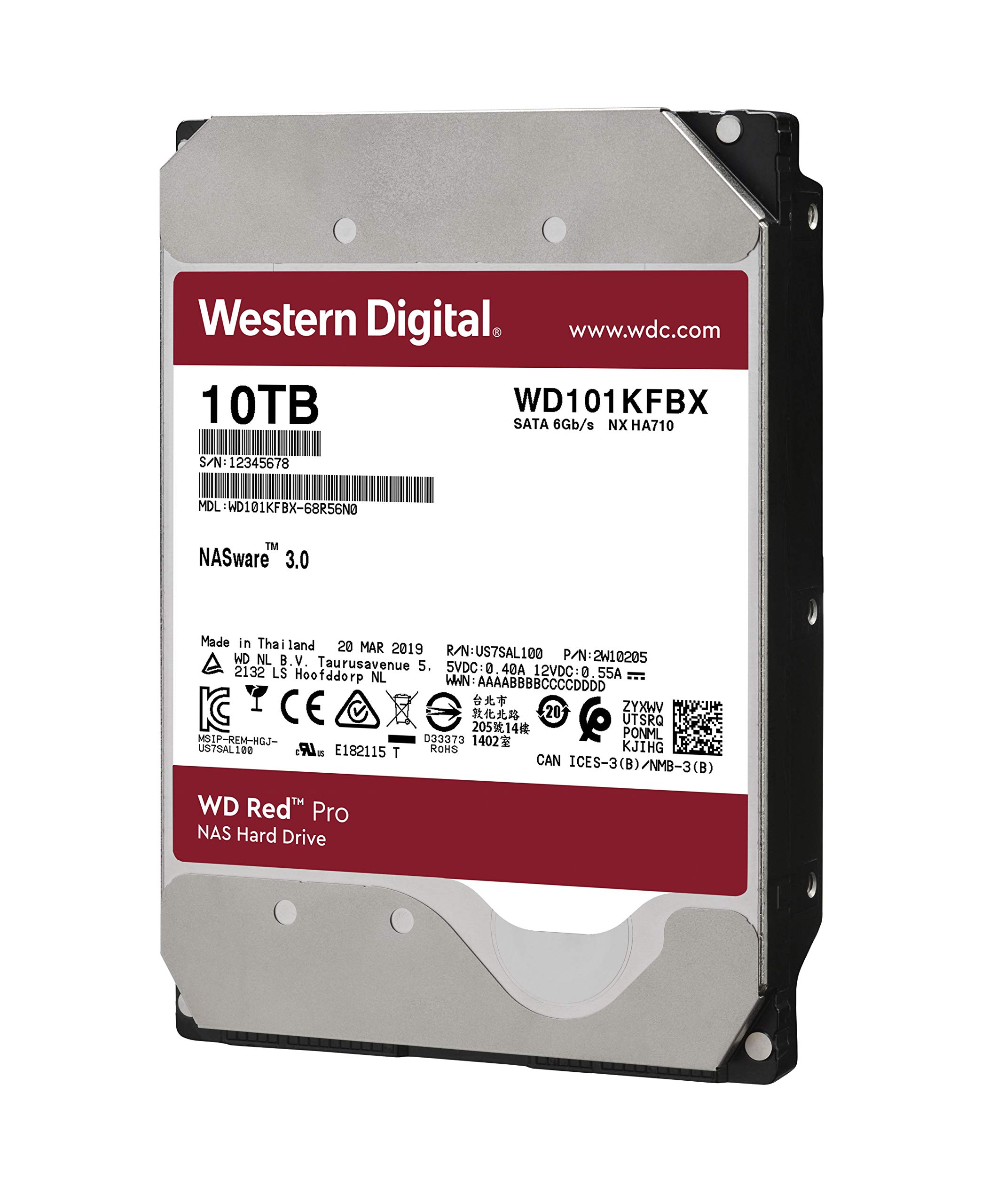 Western Digital Wd102kfbx Wd Red Pro 3 5 Nas Hard Disk Drive 10tb 70 Rpm 256mb Cache Amazon Sg Electronics
